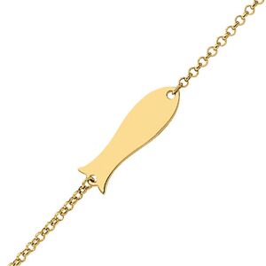 Mon Premier Bijou Gourmette bebe poisson - Or jaune 18ct