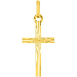 Mon Premier Bijou Croix diamantee- Or jaune 18ct