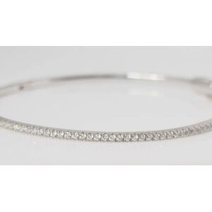 58 FACETTES Bracelet  Bracelet Jonc Or blanc Diamants - Publicité