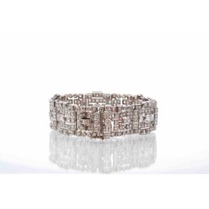 58 FACETTES Bracelet  Bracelet Art Déco diamants en platine - Publicité