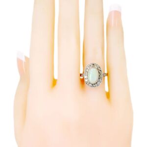 58 FACETTES Bague  Bague Platine Opale Diamant  54.5 - Publicité