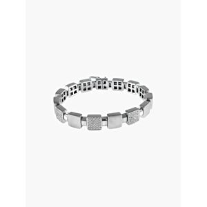 58 FACETTES Bracelet  Bracelet Carrés Or Blanc Diamants - Publicité