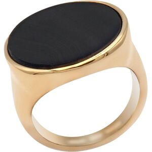 Bijoux Bague Cabochon Plat Onyx - LABISE - Taille 54