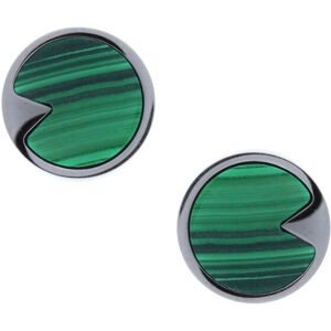 Bijoux Boucles d'Oreilles Fer a Cheval Malachite - LABISE