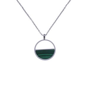 Bijoux Collier Demi-Lune Malachite - LABISE