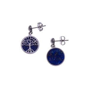 Bijoux Boucles d'Oreilles Arbre de Vie Lapis Lazuli - LABISE
