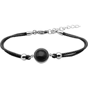 Bijoux Bracelet Coton Cabochon Onyx - LABISE