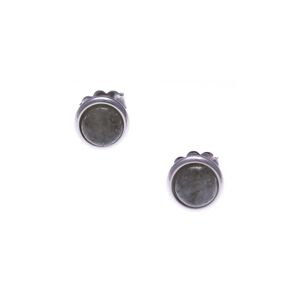 Bijoux Boucles d'Oreilles Cabochon Jaspe Sesame - LABISE