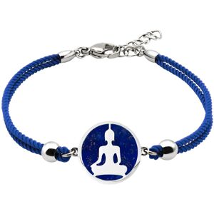 Bijoux Bracelet Coton Bouddha Lapis Lazuli - LABISE