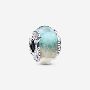 Pandora Charm Verre de Murano Multicolore & Plume Courbe Multicolore one size female