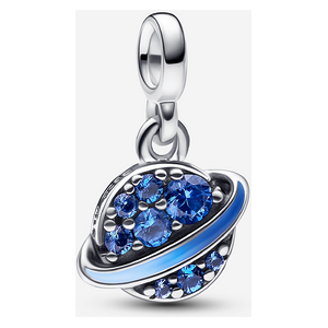 Mini Charm Dangle Planete Degrade Pandora ME Bleu one size female