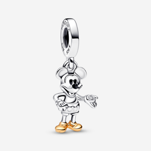 Pandora Charm Pendant Disney 100e anniversaire Mickey avec diamant de synthese Noir one size female