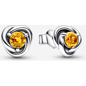 Pandora Clous d Oreilles Cercle Éternite Anniversaire Novembre Orange one size female