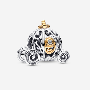 Pandora Charm Disney 100e anniversaire Carrosse Enchante de Cendrillon avec diamant de synthese Incolore one size female