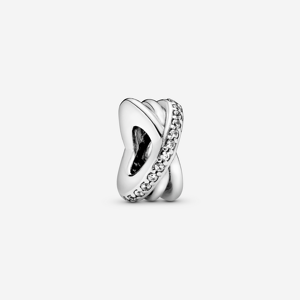 Pandora Charm Espaceur Scintillant & Lignes Incolore one size female