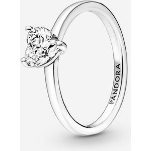 Pandora Bague Solitaire Cœur Scintillant Incolore 58 female