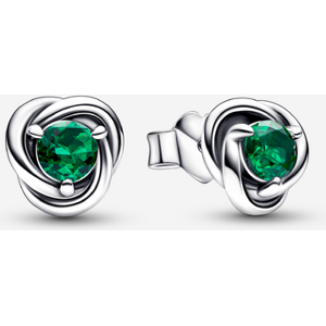 Pandora Clous d Oreilles Cercle Éternite Anniversaire Mai Vert one size female