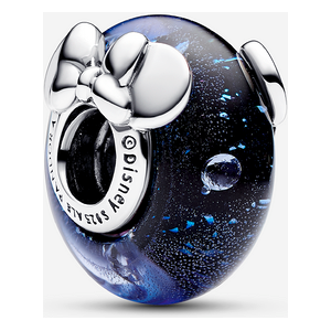 Pandora Charm Verre de Murano Bleu Disney Mickey & Minnie Bleu one size female