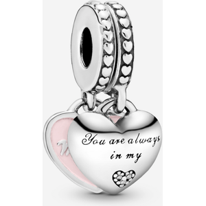 Pandora Charm pendentif avec c?urs mere et fille