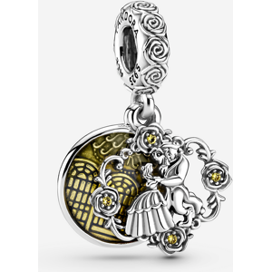 Pandora Charm Pendant Disney La Belle et La Bete en train de Danser Jaune one size female