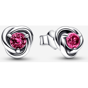 Pandora Clous d Oreilles Cercle Éternite Anniversaire Octobre Rose one size female