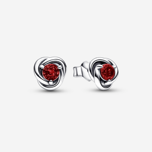 Pandora Clous d Oreilles Cercle Éternite Anniversaire Juillet Rouge one size female