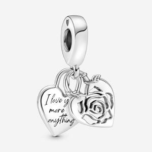 Pandora Charm Pendant Cadenas Cœur Rose Aucune couleur one size female