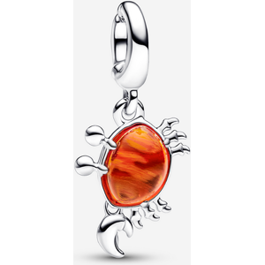 Pandora Charm Pendant Sebastien le Crabe Disney La Petite Sirene Orange one size female