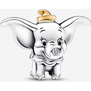 Pandora Charm Disney 100e anniversaire Dumbo avec diamant de synthese Noir one size female