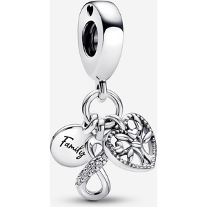 Pandora Charm Pendant Triple Infini Famille Incolore one size female