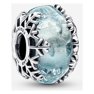 Pandora Charm Murano Flocon de Neige Bleu Hiver