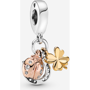 Pandora Charm Pendant Fer a Cheval, Trefle a Quatre Feuilles & Coccinelle Incolore one size female