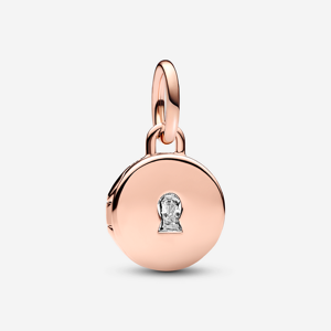 Pandora Charm Pendant Medaillon Amour Ouvrable et Gravable Incolore one size female