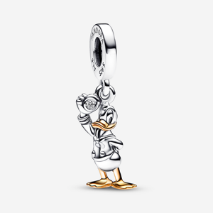 Pandora Charm Pendant Disney 100e anniversaire Donald avec diamant de synthese Incolore one size female