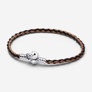Bracelet en Cuir Tresse Pandora Moments Disney Le Roi Lion Marron 19 cm female