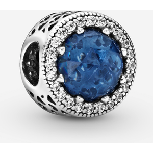 Pandora Charm scintillant bleu fonce Bleu one size female