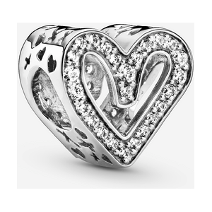 Pandora Charm C?ur Dessine Scintillant