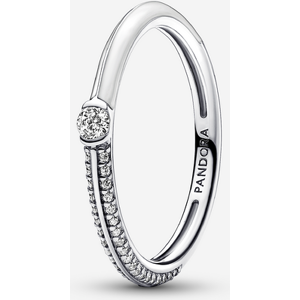 Bague Double Pave & Blanche Pandora ME