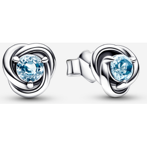 Pandora Clous d'Oreilles Cercle Éternite Anniversaire Mars Bleu clair one size female