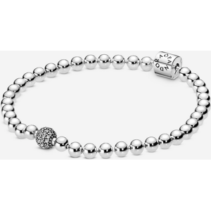 Pandora Bracelet Sphere et Pave Incolore 17 cm female