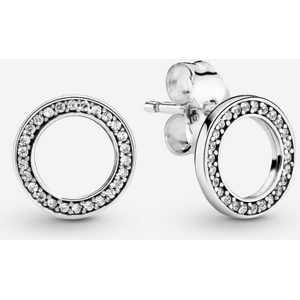 Pandora Clous d'Oreilles Cercles Scintillants Incolore one size female