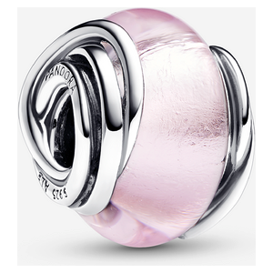 Pandora Charm Murano Rose et Cercles Rose one size female