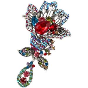 Femmes strass broche perle broche fleur de mariée broche strass broches Rose broche broche strass revers strass broche strass poitrine Miss - Publicité