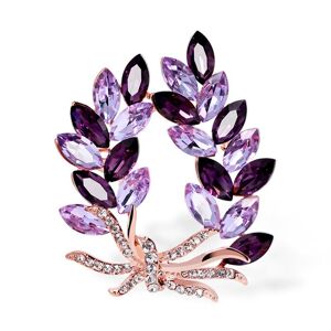 Broche de fleur en cristal artificiel Broches de bijoux élégantes pour les femmes - Publicité