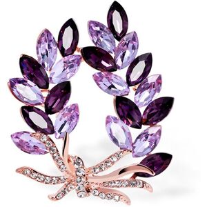 Broche de fleur en cristal artificiel Broches de bijoux élégantes pour les femmes - Publicité