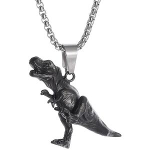 Top-basketball Collier avec pendentif Animal dinosaure foncé dominateur rétro pour hommes, Punk Hip Hop Rock tendance, bijoux cadeau pour garçon - Publicité