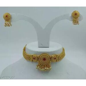 Parure de bijoux en alliage plaqué or avec paire de boucles d oreilles pour femme - Publicité