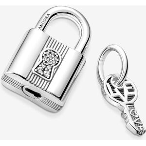 Pandora 790088C01 - Charm pendentif serrure et clé en or - Publicité