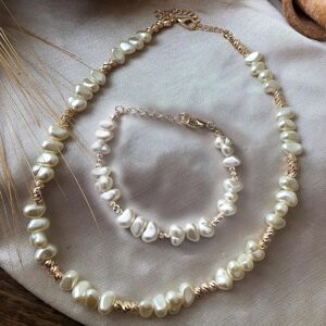 Turkish Sale Ensemble collier et Bracelet court en perles pour femmes, accessoire de bijoux, cadeau à la mode - Publicité