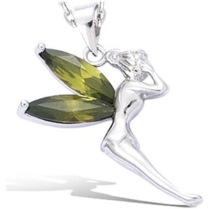 [A9261] - Pendentif Argent  Fée Clochette  Olivine